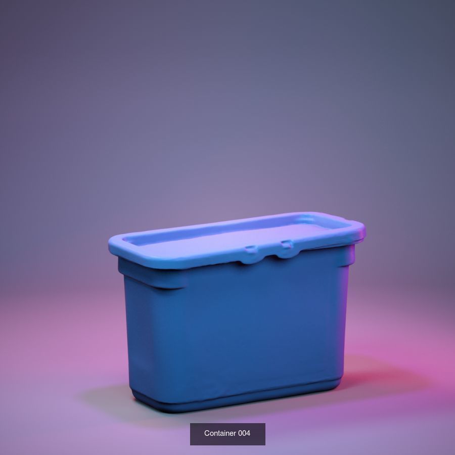50 Plastic and Glass Containers 3D Model Collection_96