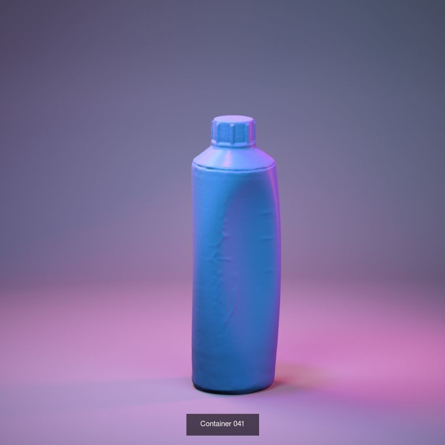 50 Plastic and Glass Containers 3D Model Collection_24
