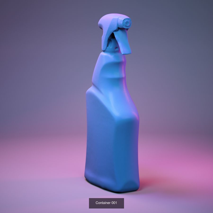 50 Plastic and Glass Containers 3D Model Collection_102