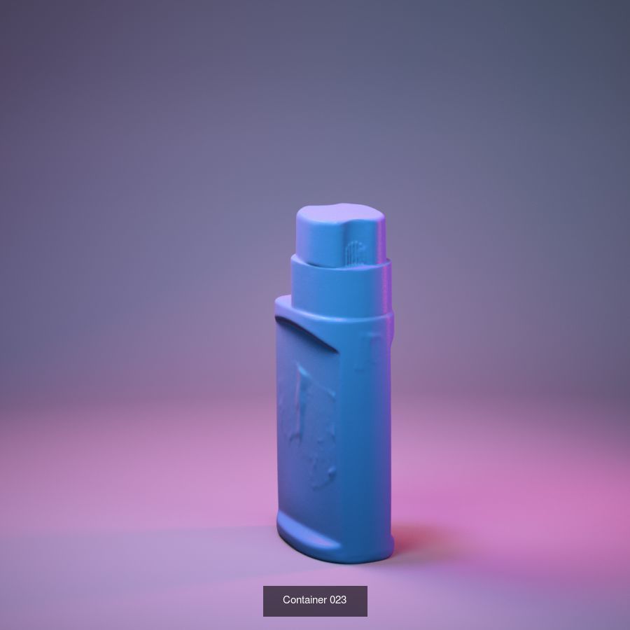 50 Plastic and Glass Containers 3D Model Collection_60