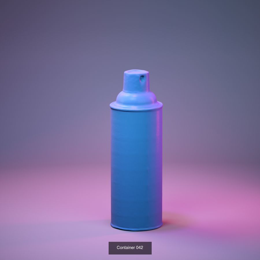50 Plastic and Glass Containers 3D Model Collection_22