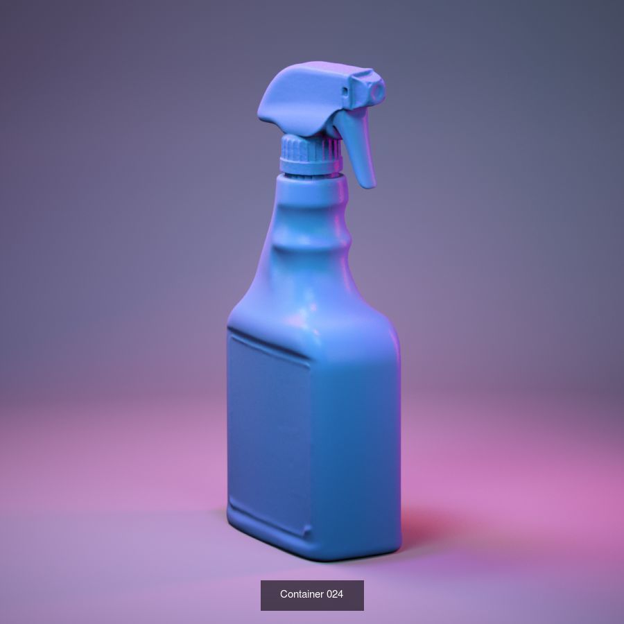 50 Plastic and Glass Containers 3D Model Collection_58