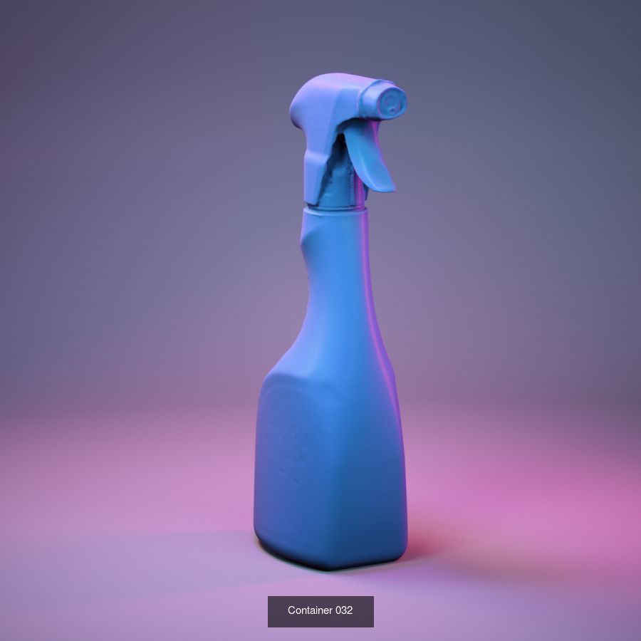 50 Plastic and Glass Containers 3D Model Collection_42