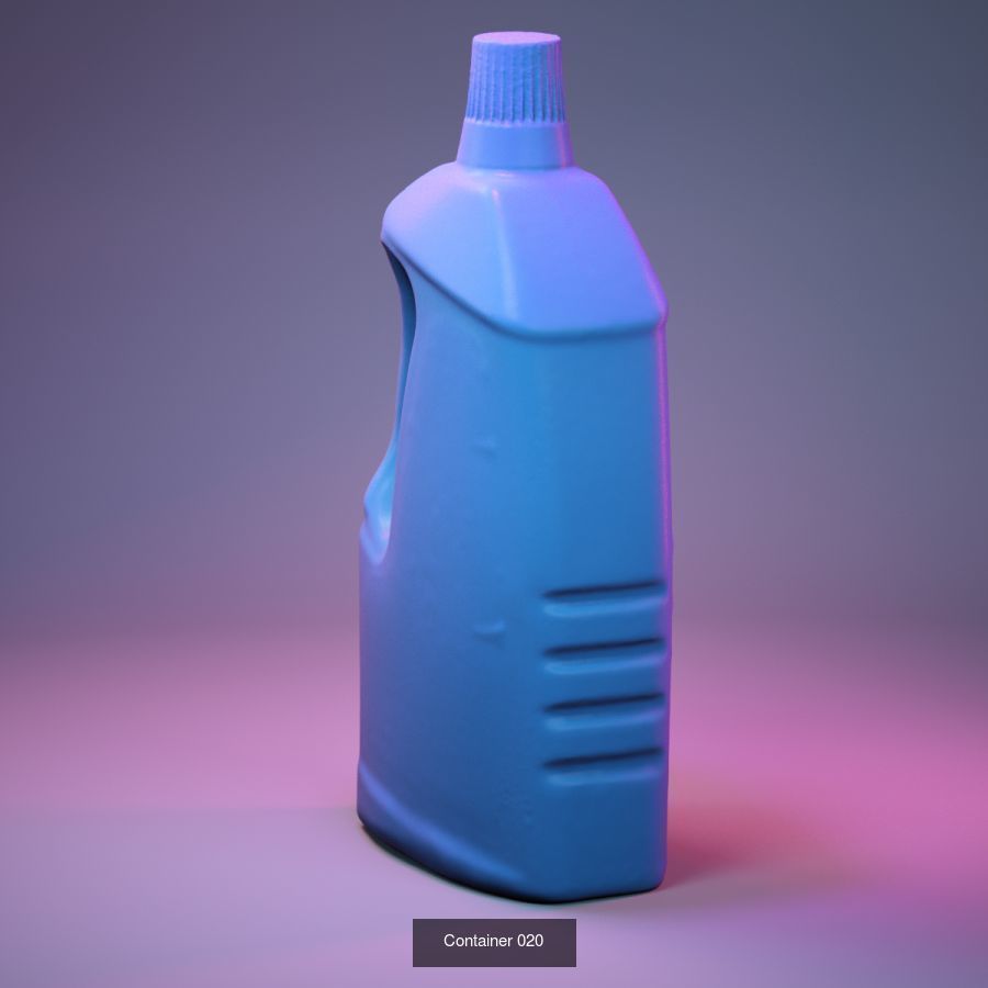 50 Plastic and Glass Containers 3D Model Collection_66