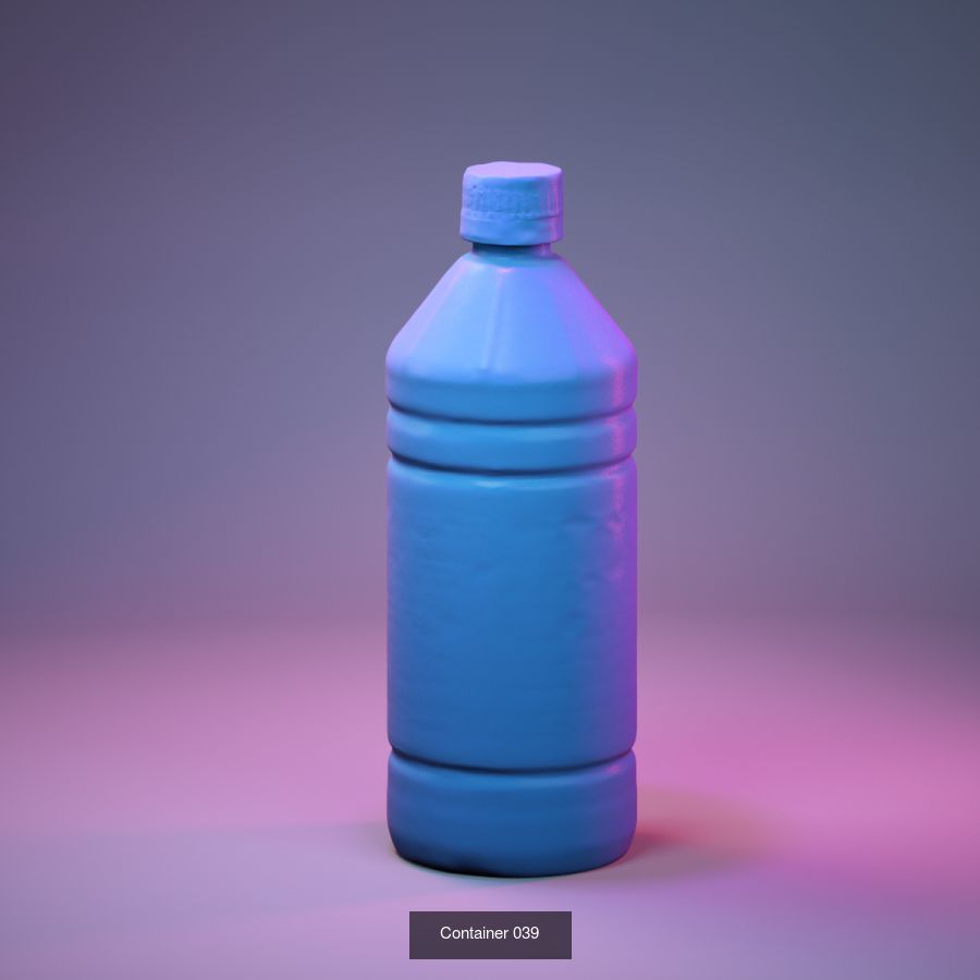 50 Plastic and Glass Containers 3D Model Collection_28