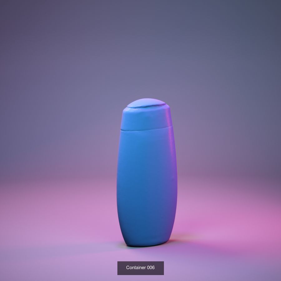 50 Plastic and Glass Containers 3D Model Collection_92