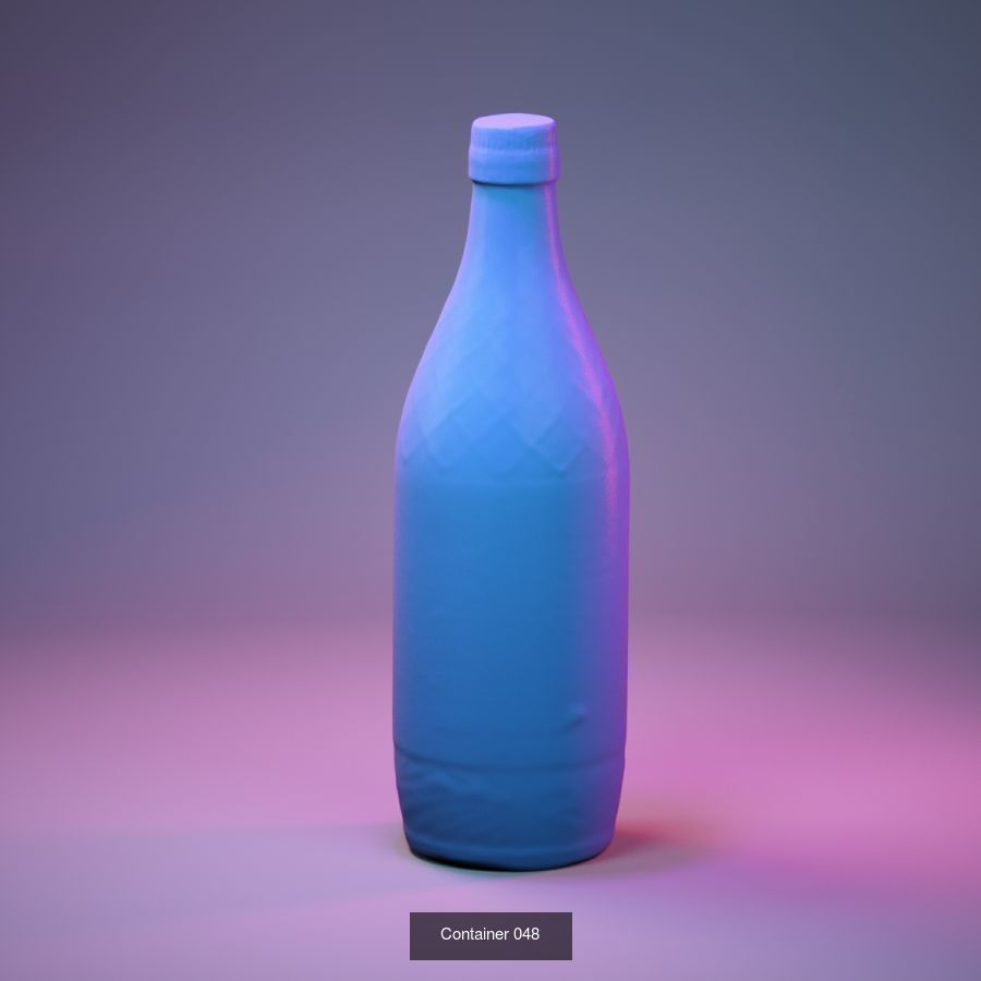 50 Plastic and Glass Containers 3D Model Collection_10