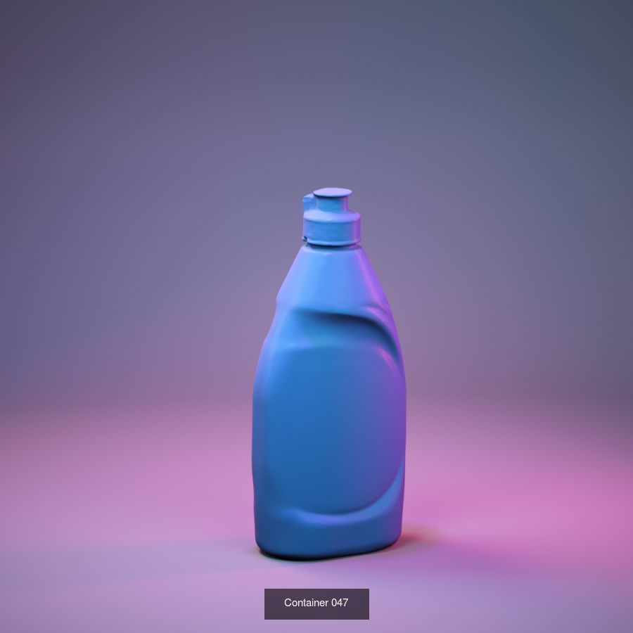 50 Plastic and Glass Containers 3D Model Collection_12