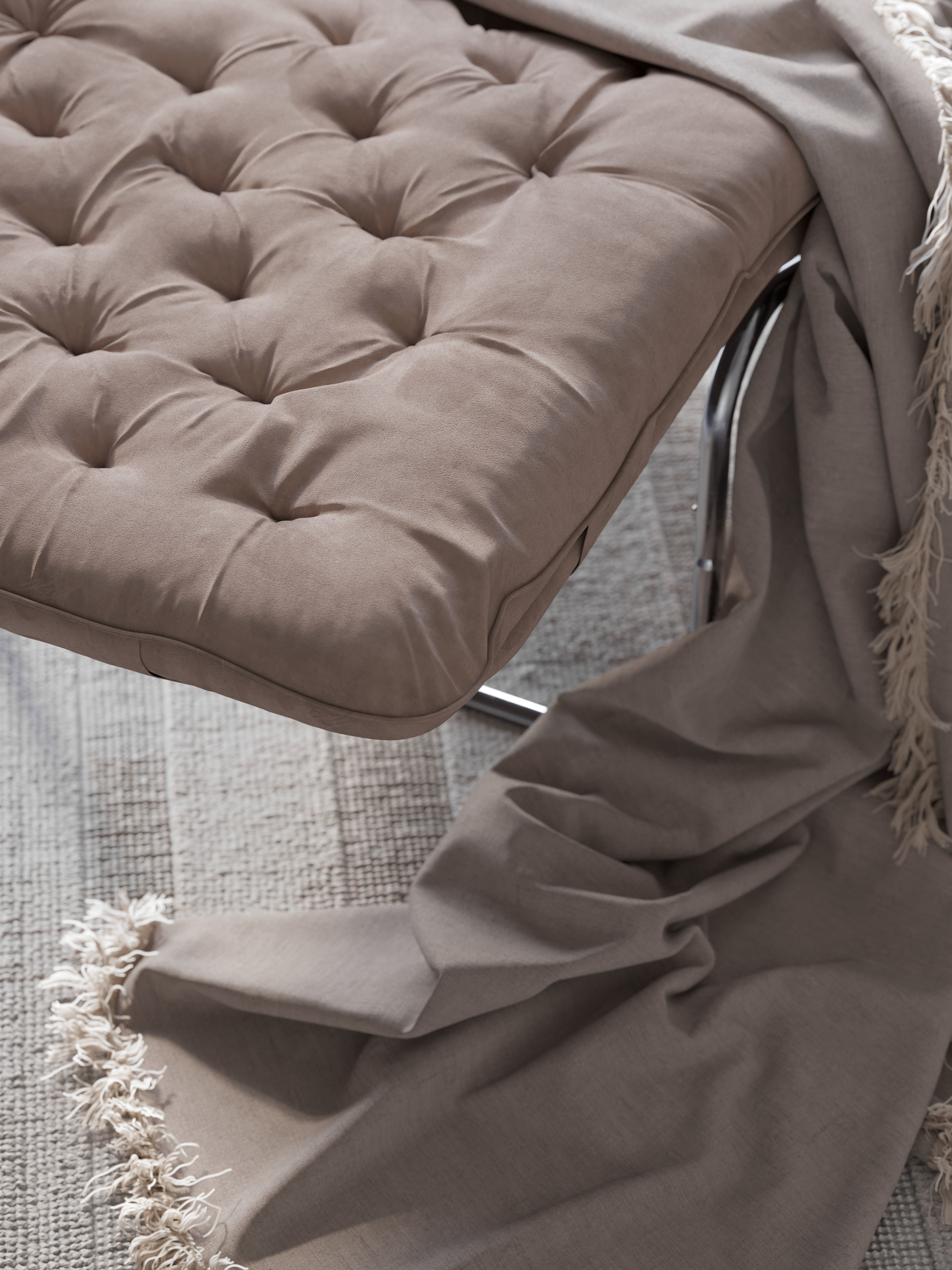 Kroken easy chair interior scene 3D model_6