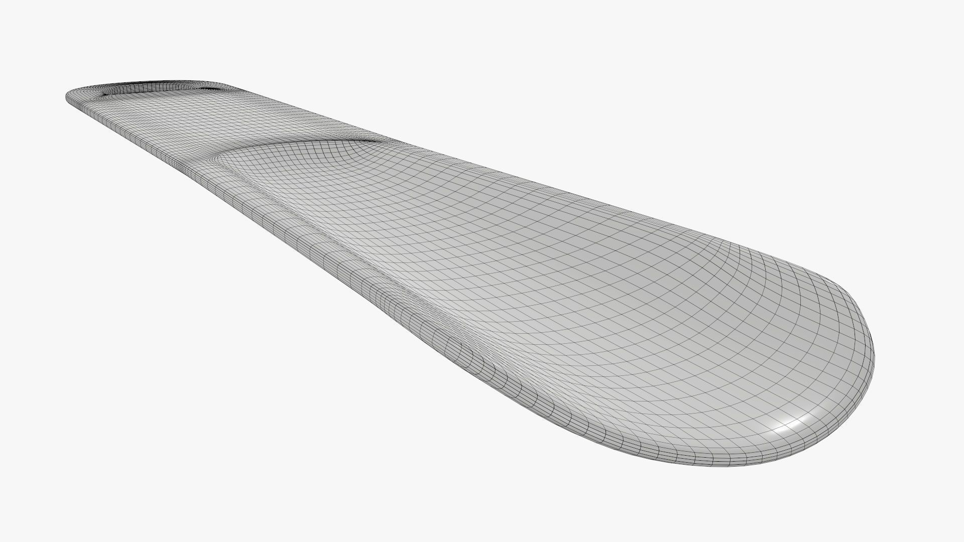 Shoehorn small plastic type 3 black 3D model_9