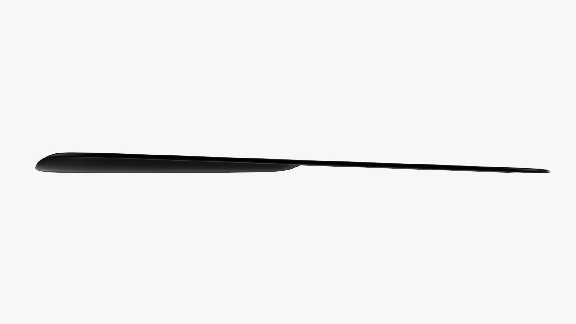 Shoehorn small plastic type 3 black 3D model_2