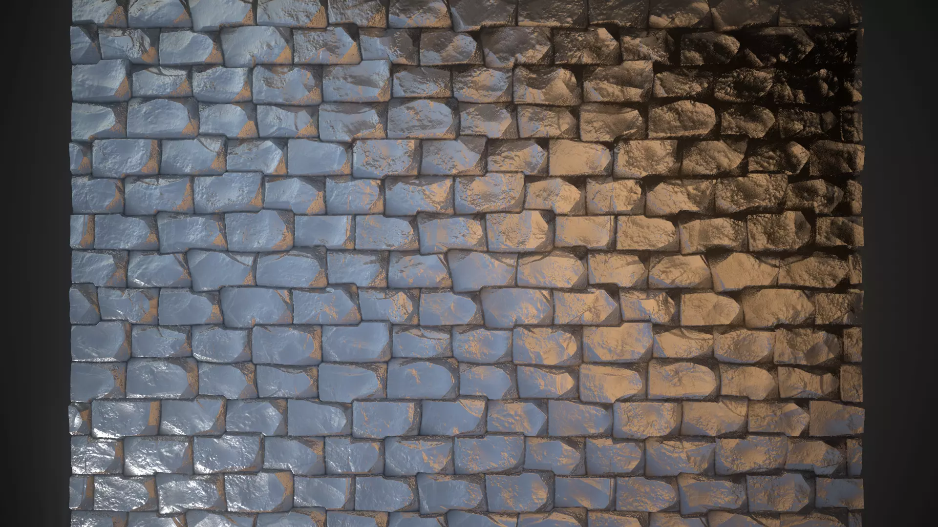 Rock Pavement Low-poly 3D model