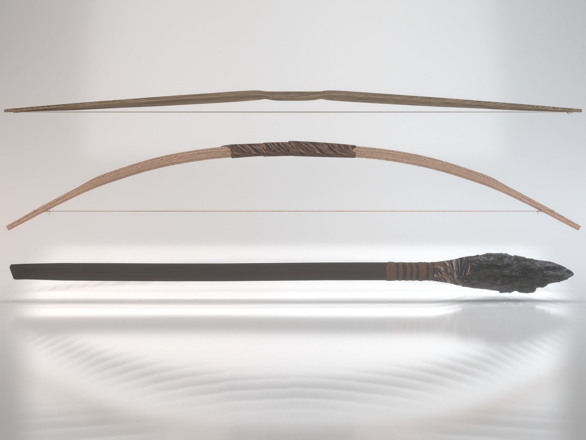 Prehistoric Weapons 3D Model Collection_7