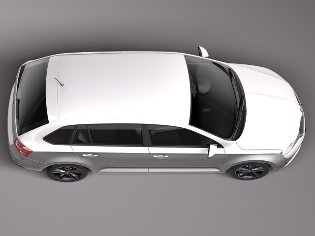 Skoda -Rapid Spaceback 2014 3D model_5