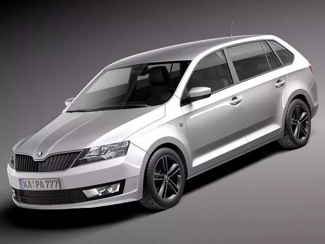 Skoda -Rapid Spaceback 2014 3D model_0