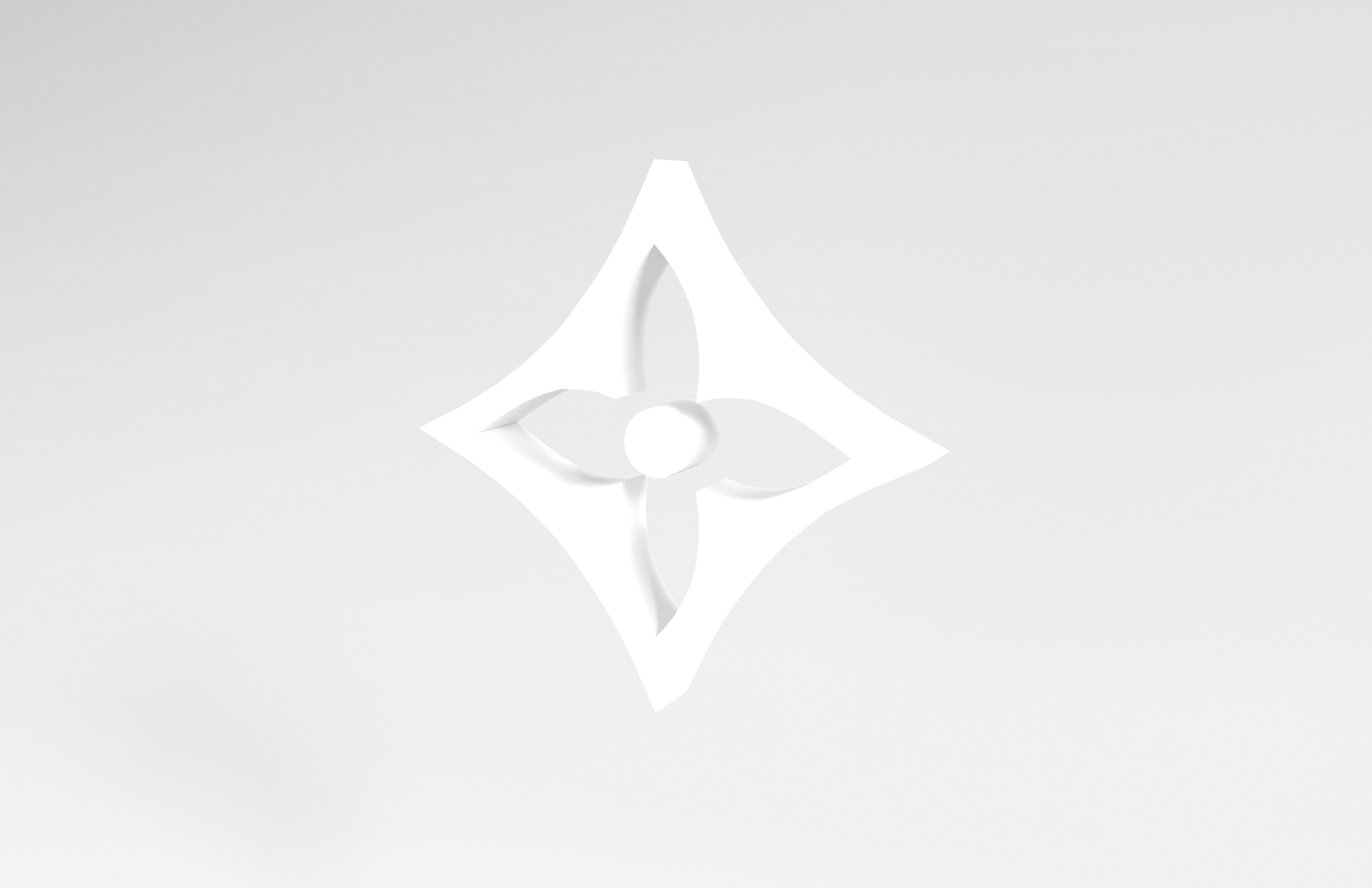 Louis Vuitton Pattern v1 004 Free low-poly 3D model_3