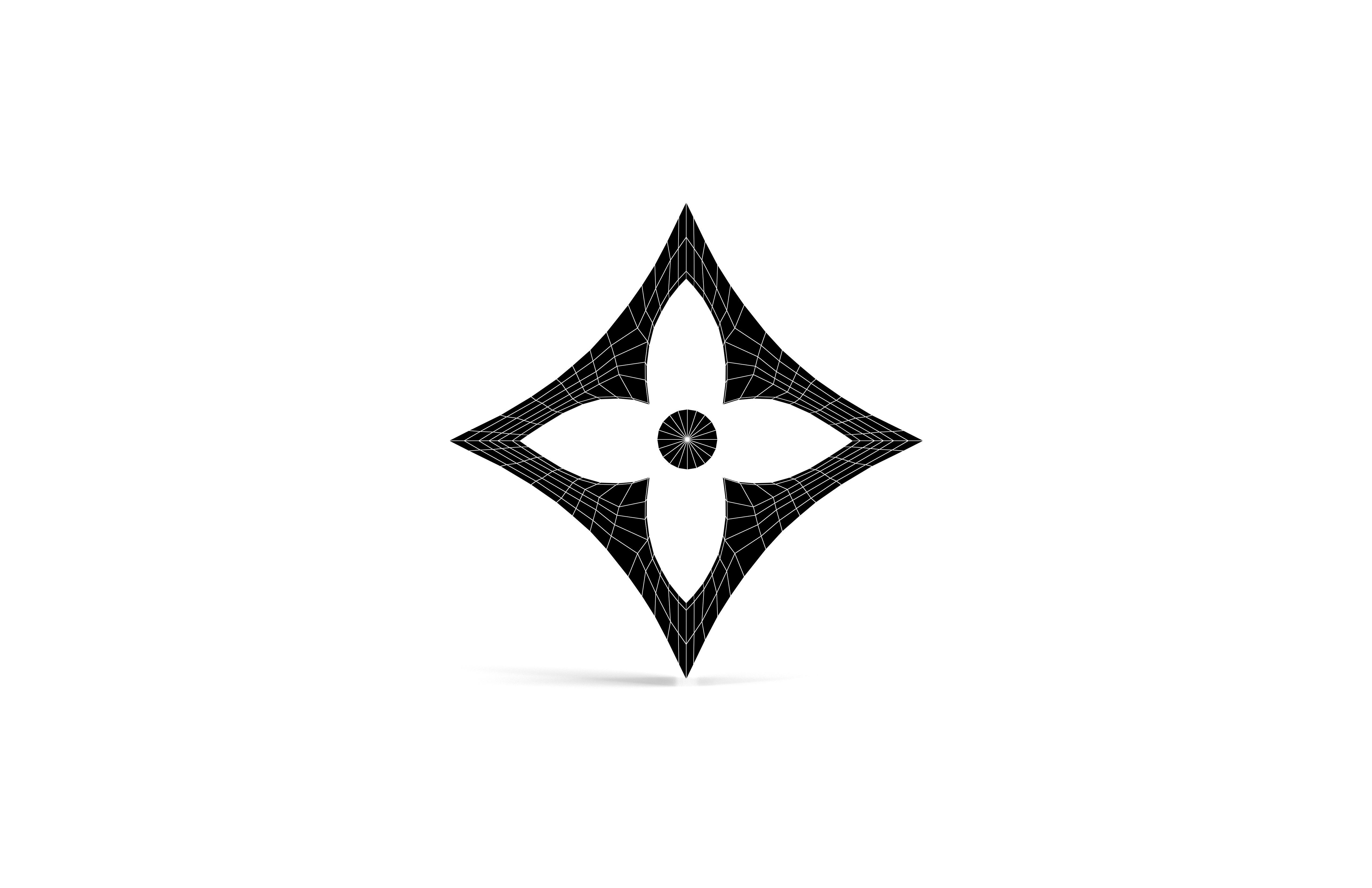 Louis Vuitton Pattern v1 004 Free low-poly 3D model_7