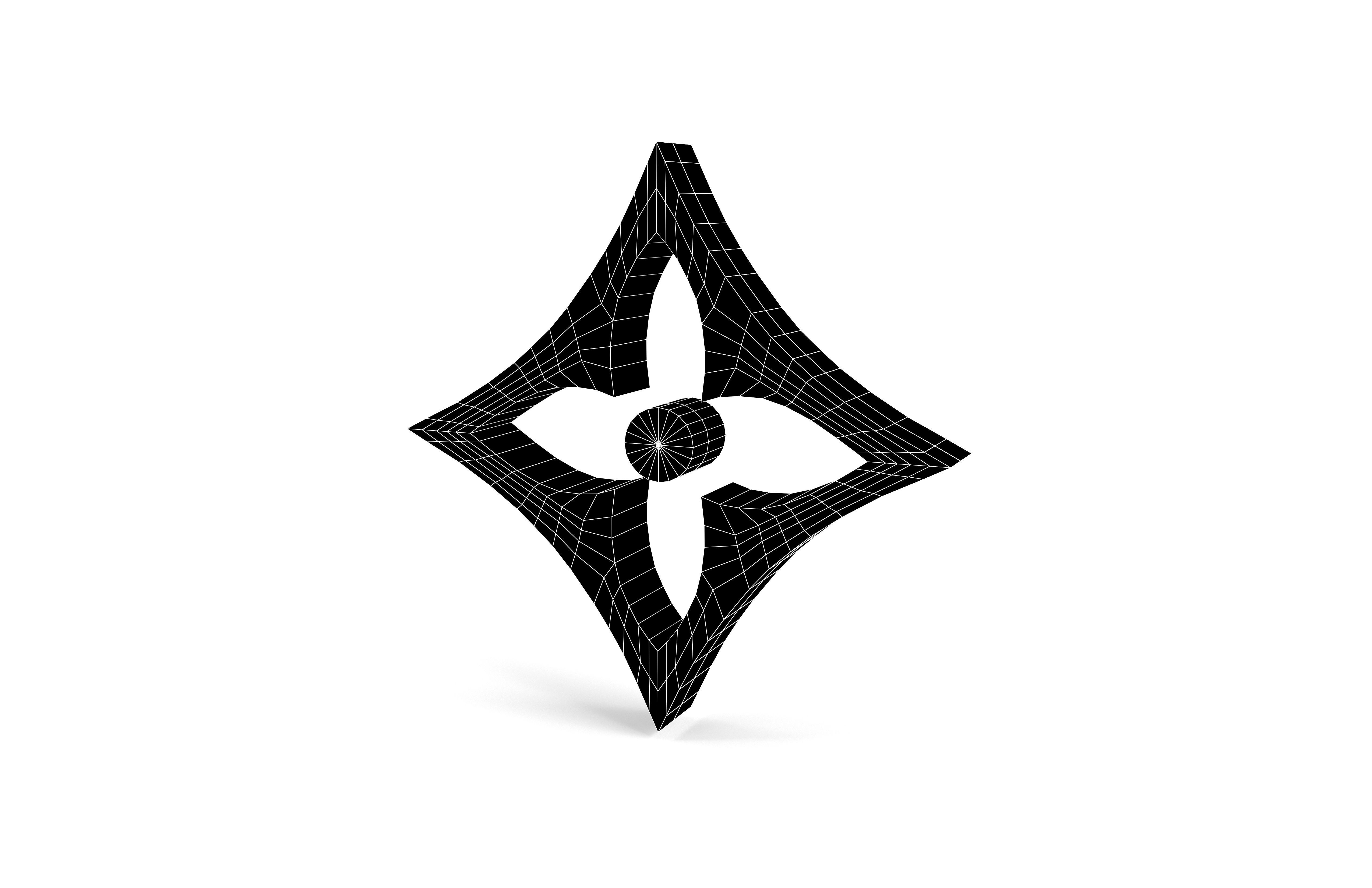 Louis Vuitton Pattern v1 004 Free low-poly 3D model_5