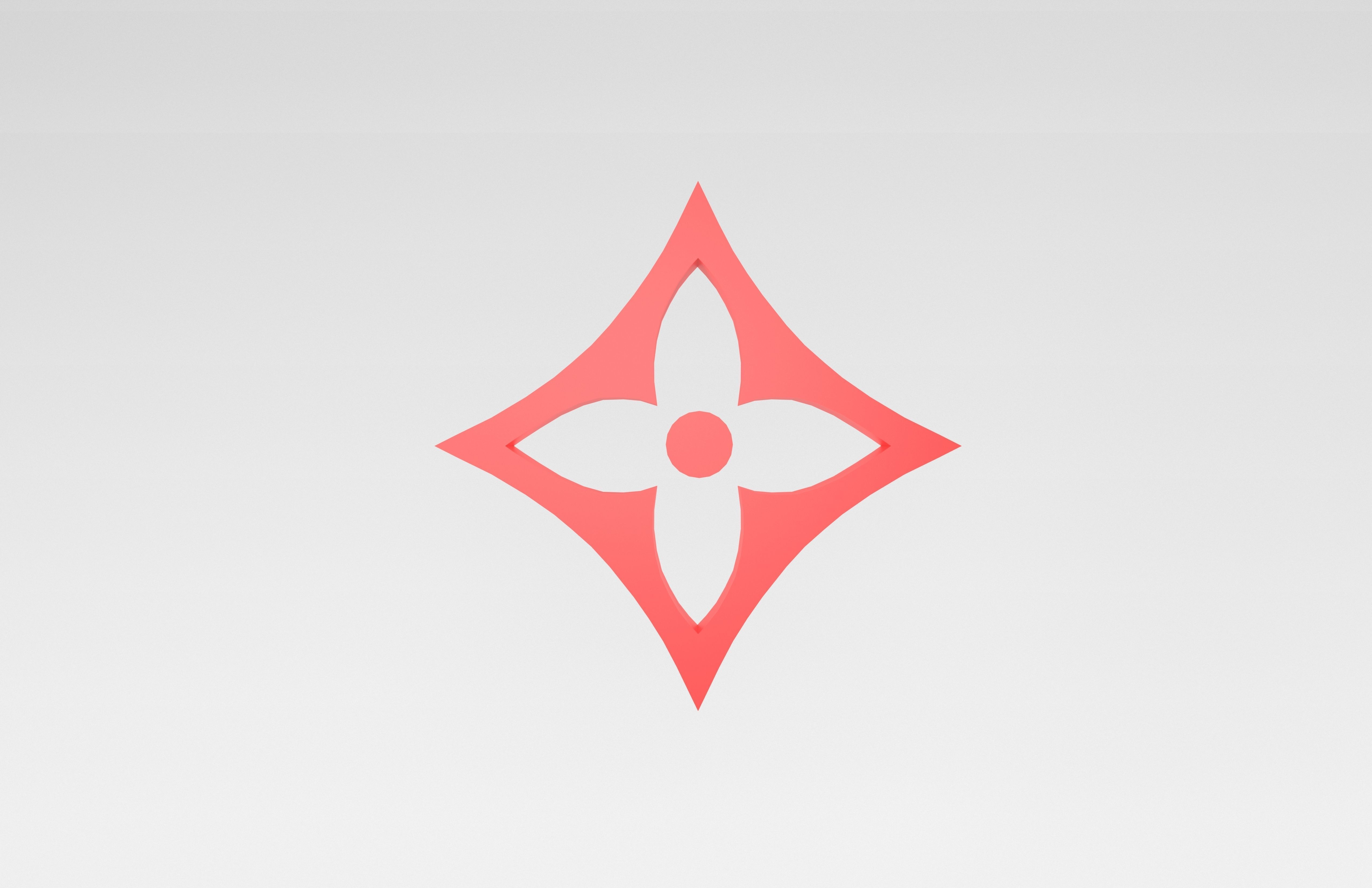 Louis Vuitton Pattern v1 005 Free low-poly 3D model_2