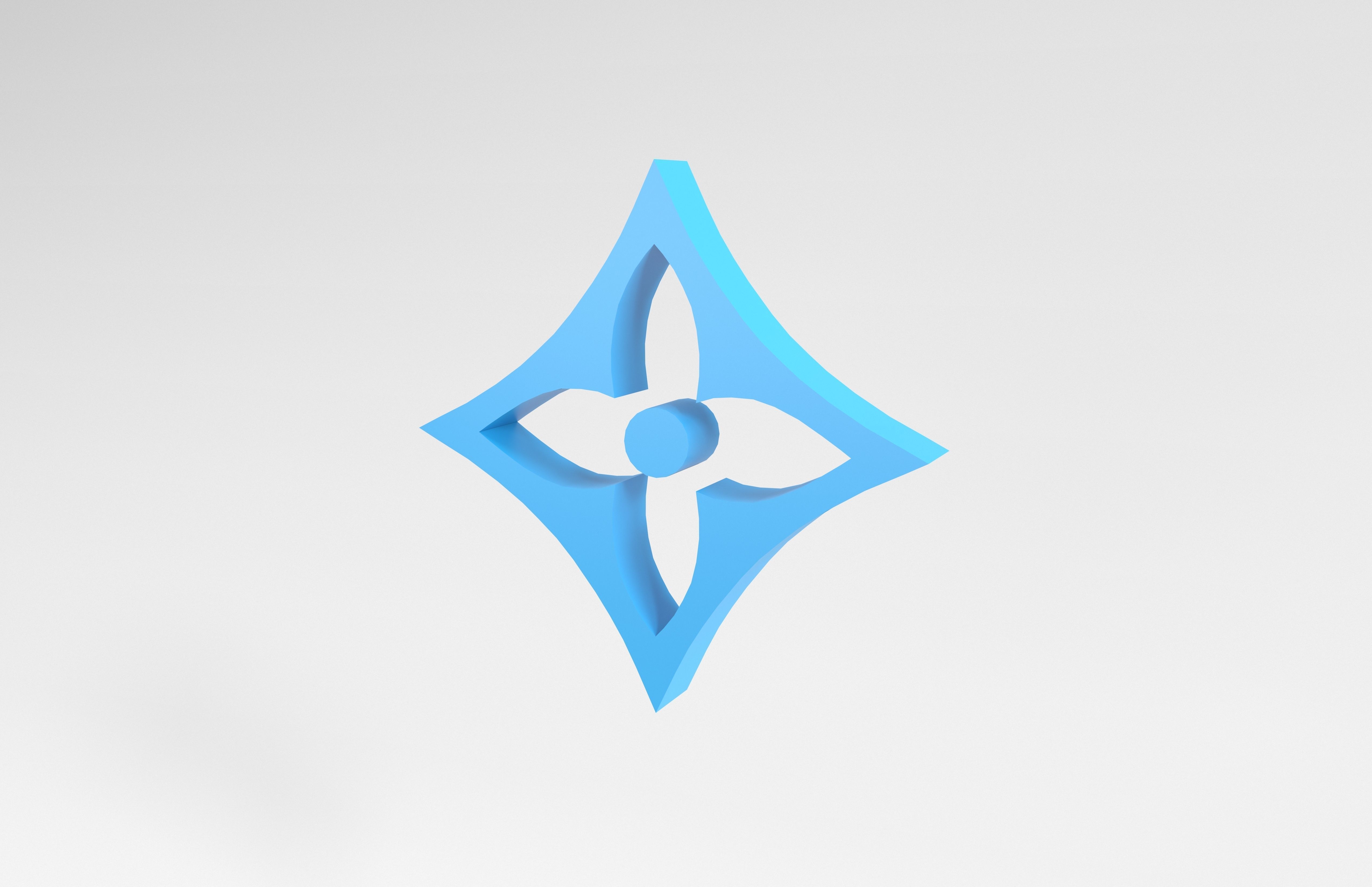 Louis Vuitton Pattern v1 006 Free low-poly 3D model_3