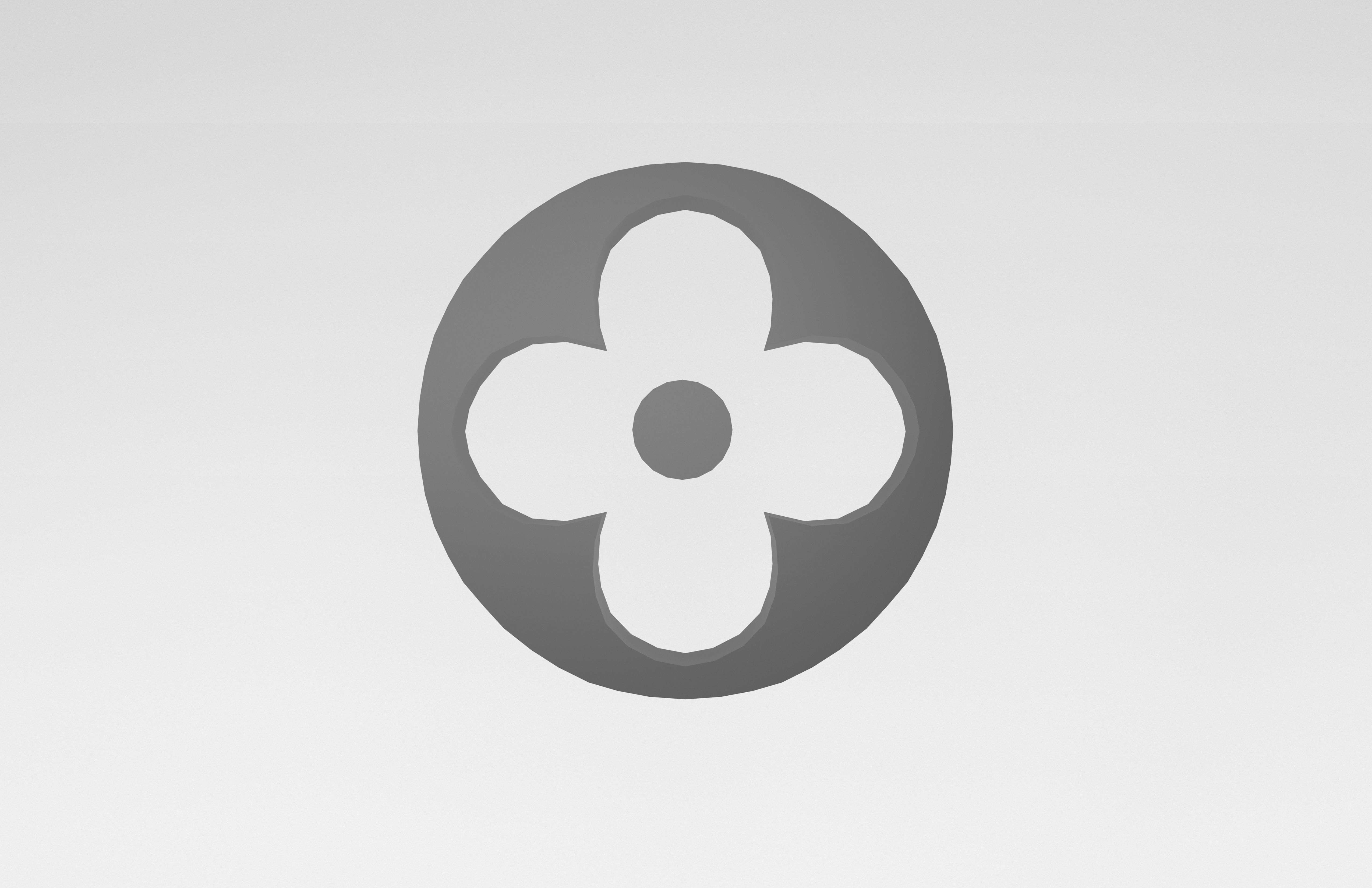 Louis Vuitton Pattern v2 003 Free low-poly 3D model_3