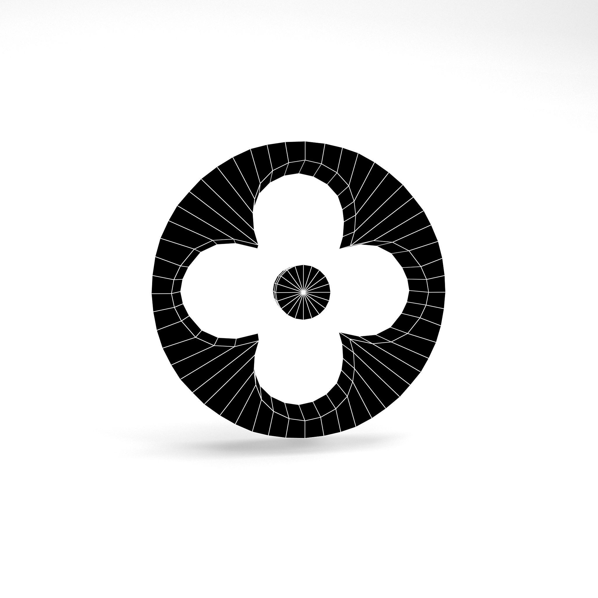 Louis Vuitton Pattern v2 004 Free low-poly 3D model_5