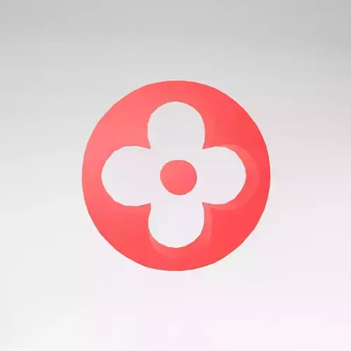 Louis Vuitton Pattern v2 005 Free low-poly 3D model