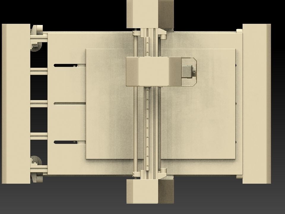CNC ROUTER MACHINE DESIGN  3D model_7
