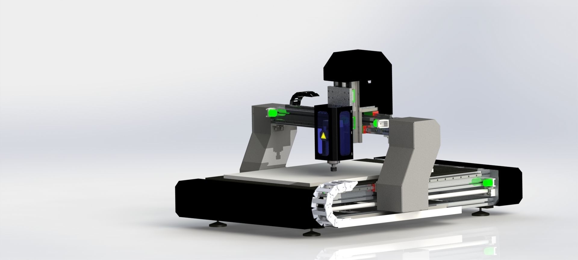 CNC ROUTER MACHINE DESIGN  3D model_8