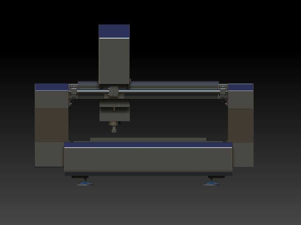 CNC ROUTER MACHINE DESIGN  3D model_5