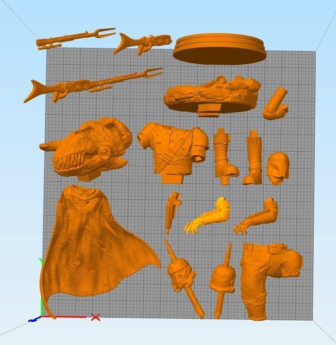 The Mandalorian classic armor Din Djarin 3d printing star wars 3D print model_3