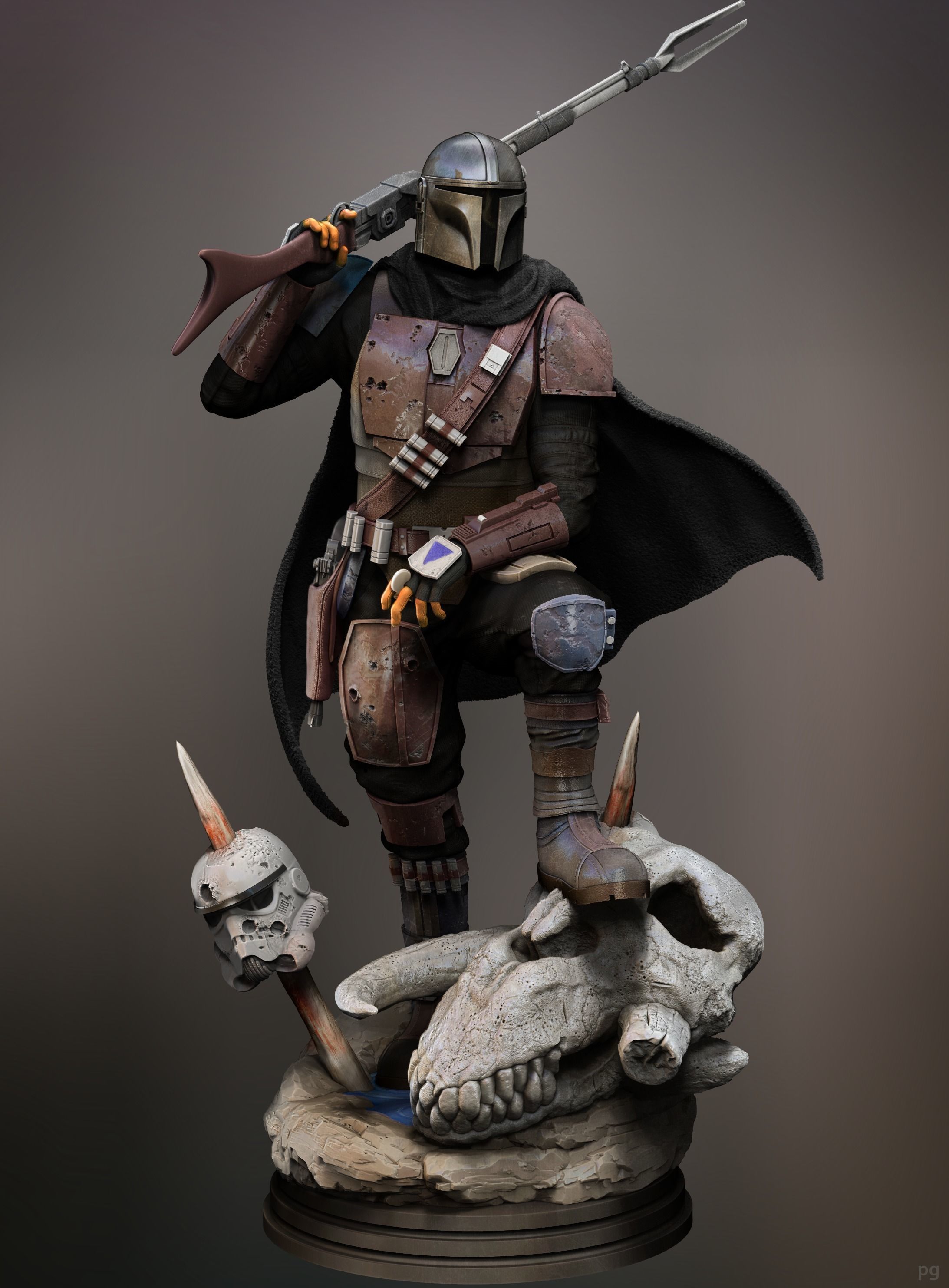 The Mandalorian classic armor Din Djarin 3d printing star wars 3D print model_2