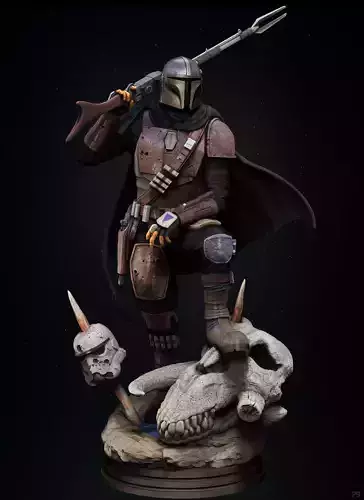 The Mandalorian classic armor Din Djarin 3d printing star wars 3D print model