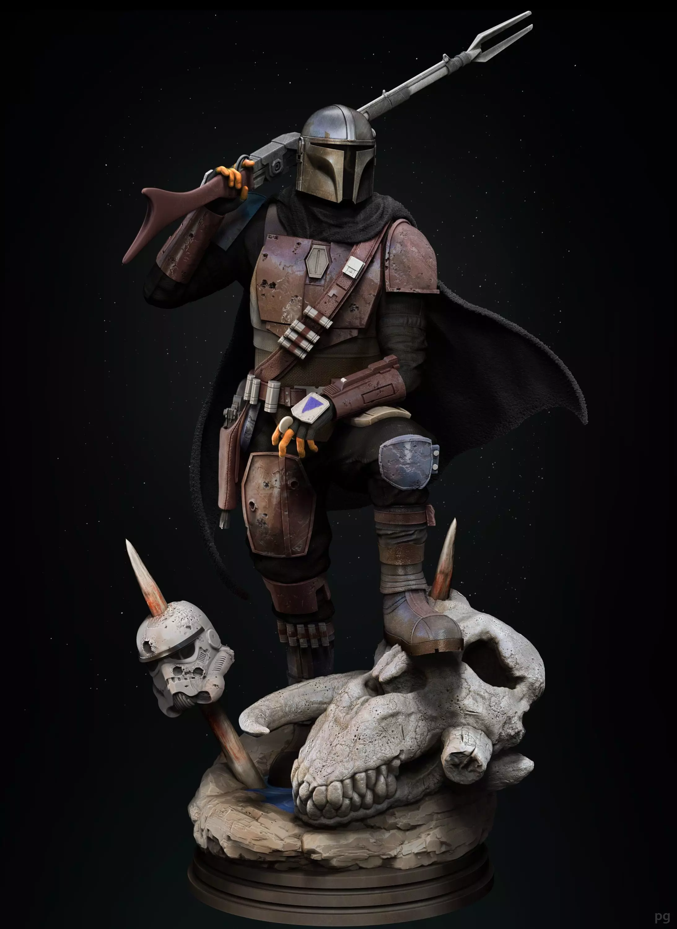 The Mandalorian classic armor Din Djarin 3d printing star wars 3D print model_0