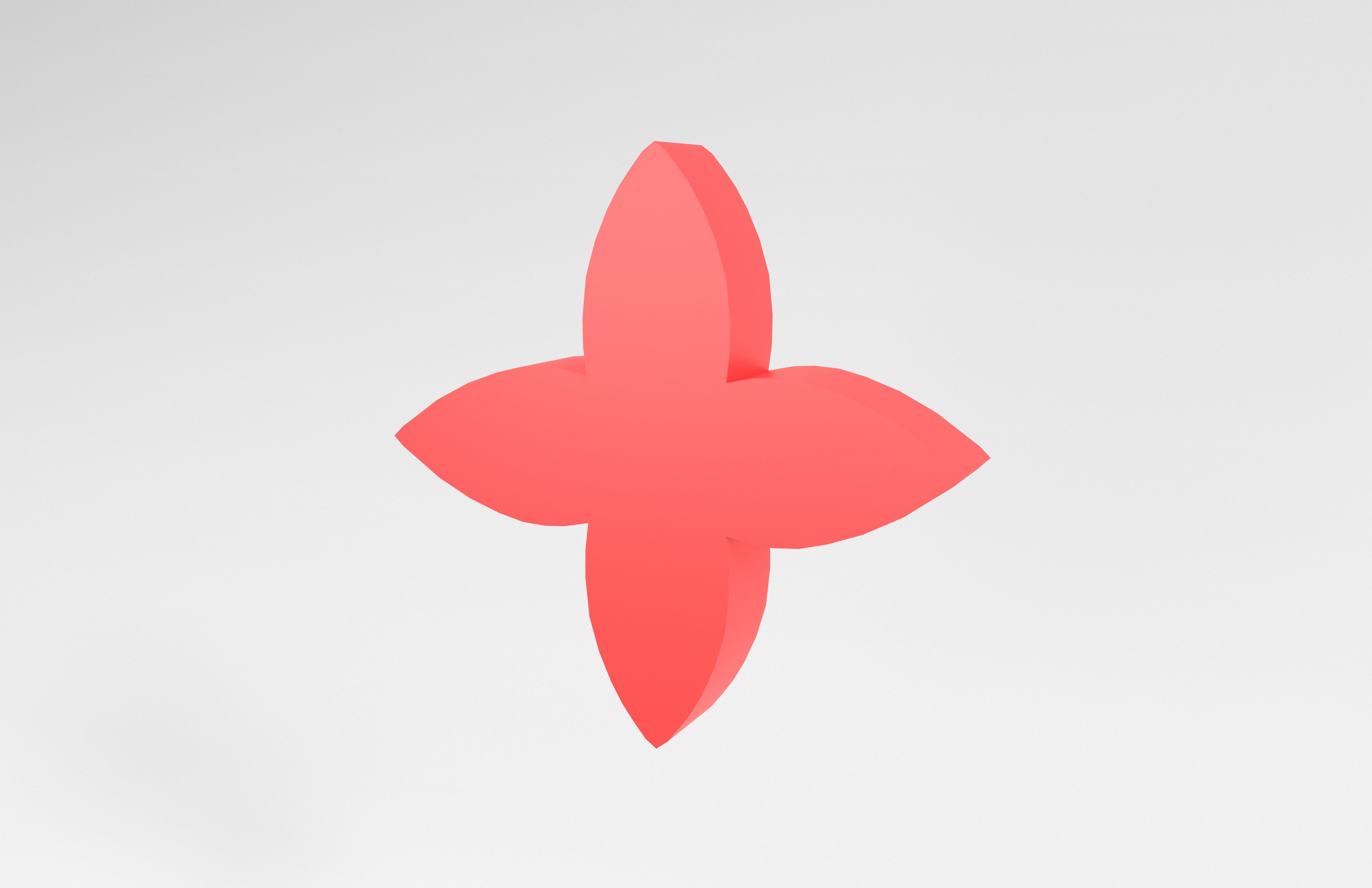 Louis Vuitton Pattern v3 005 Free low-poly 3D model_3