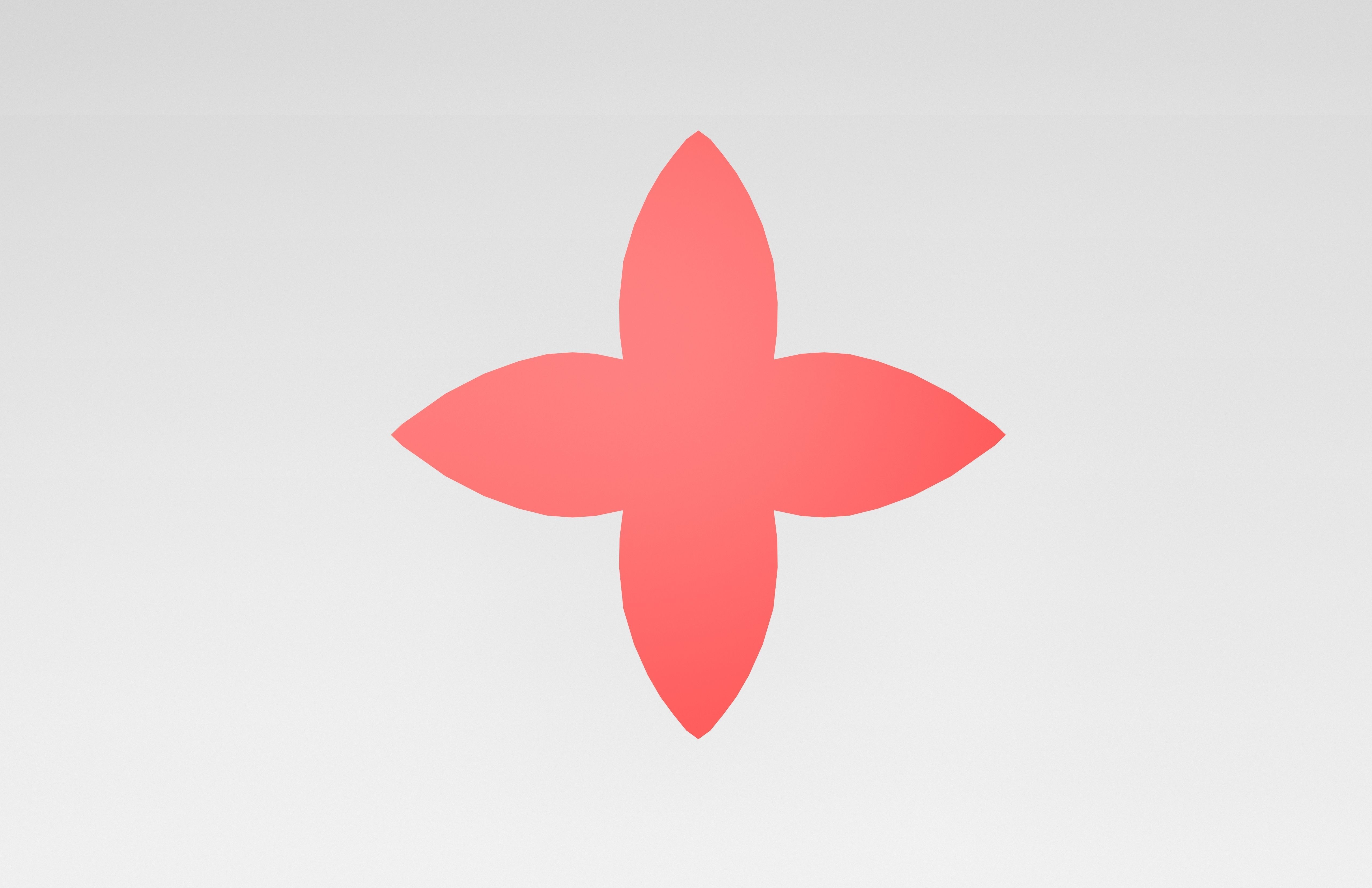 Louis Vuitton Pattern v3 005 Free low-poly 3D model_2