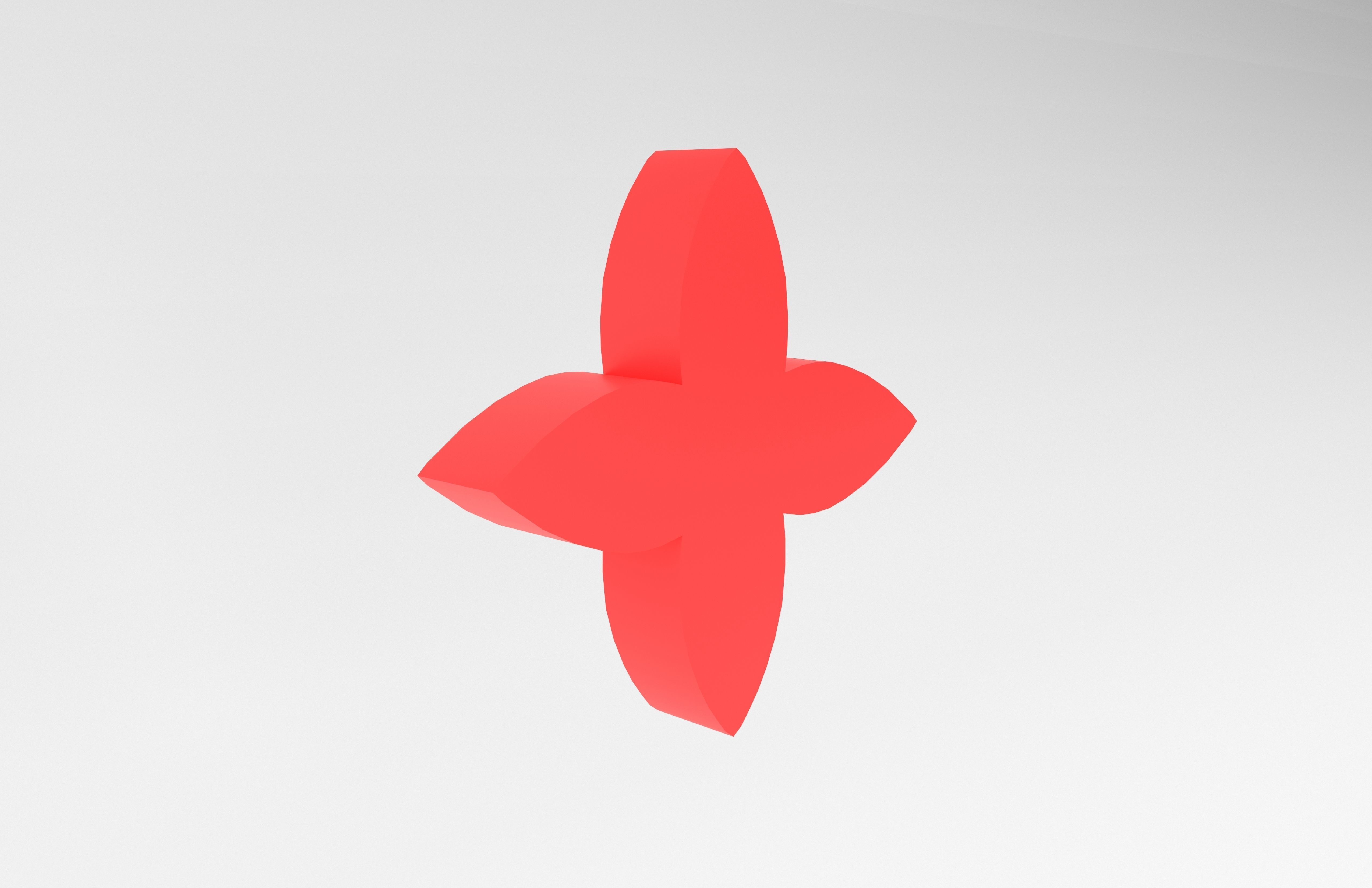 Louis Vuitton Pattern v3 005 Free low-poly 3D model_4