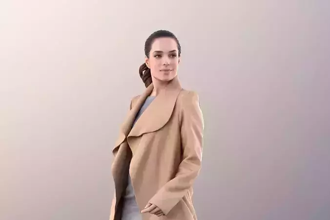 Juliette 10812 - Business Woman in Coat Walking
