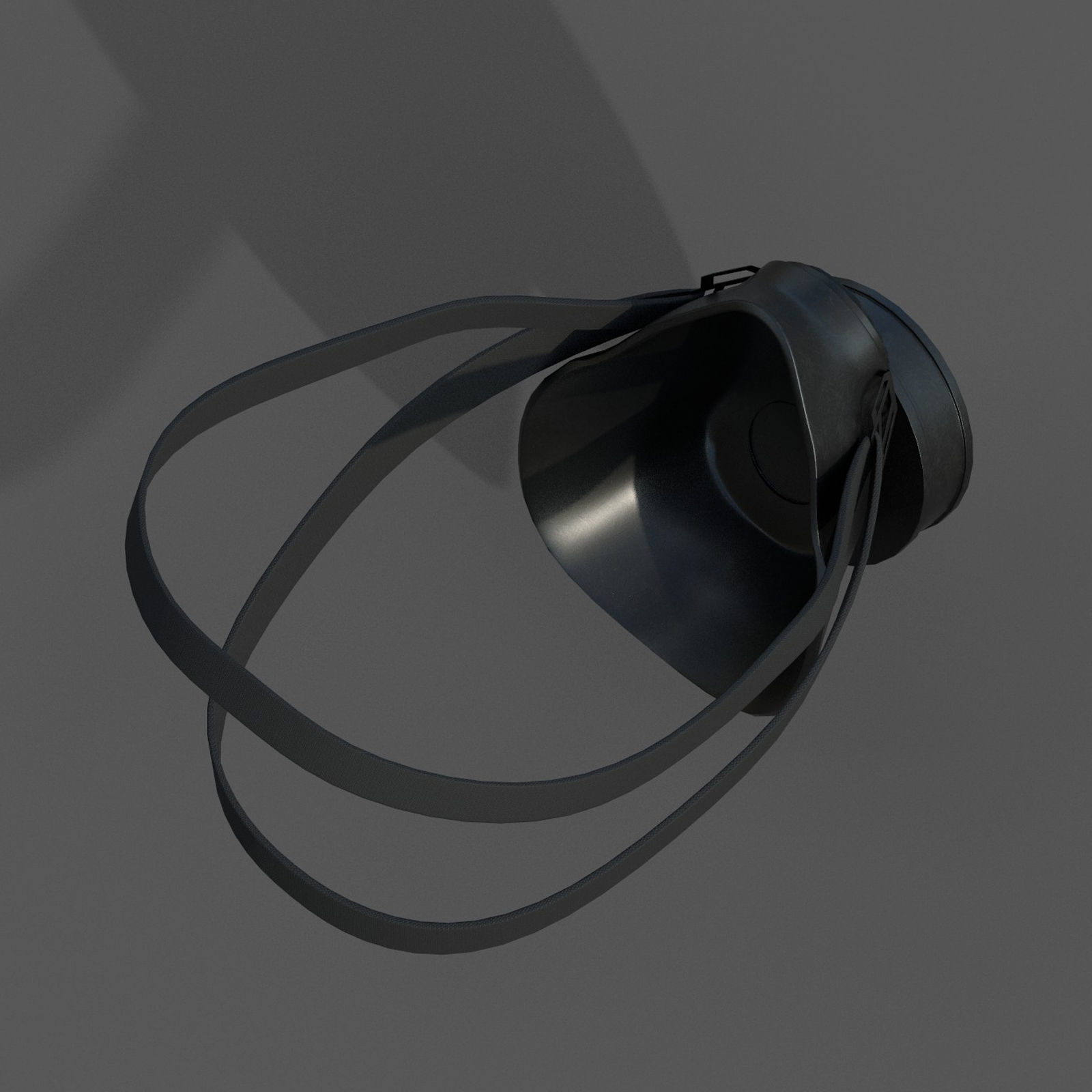 Gas mask respirator scifi futuristic 3d  Low-poly 3D model_6