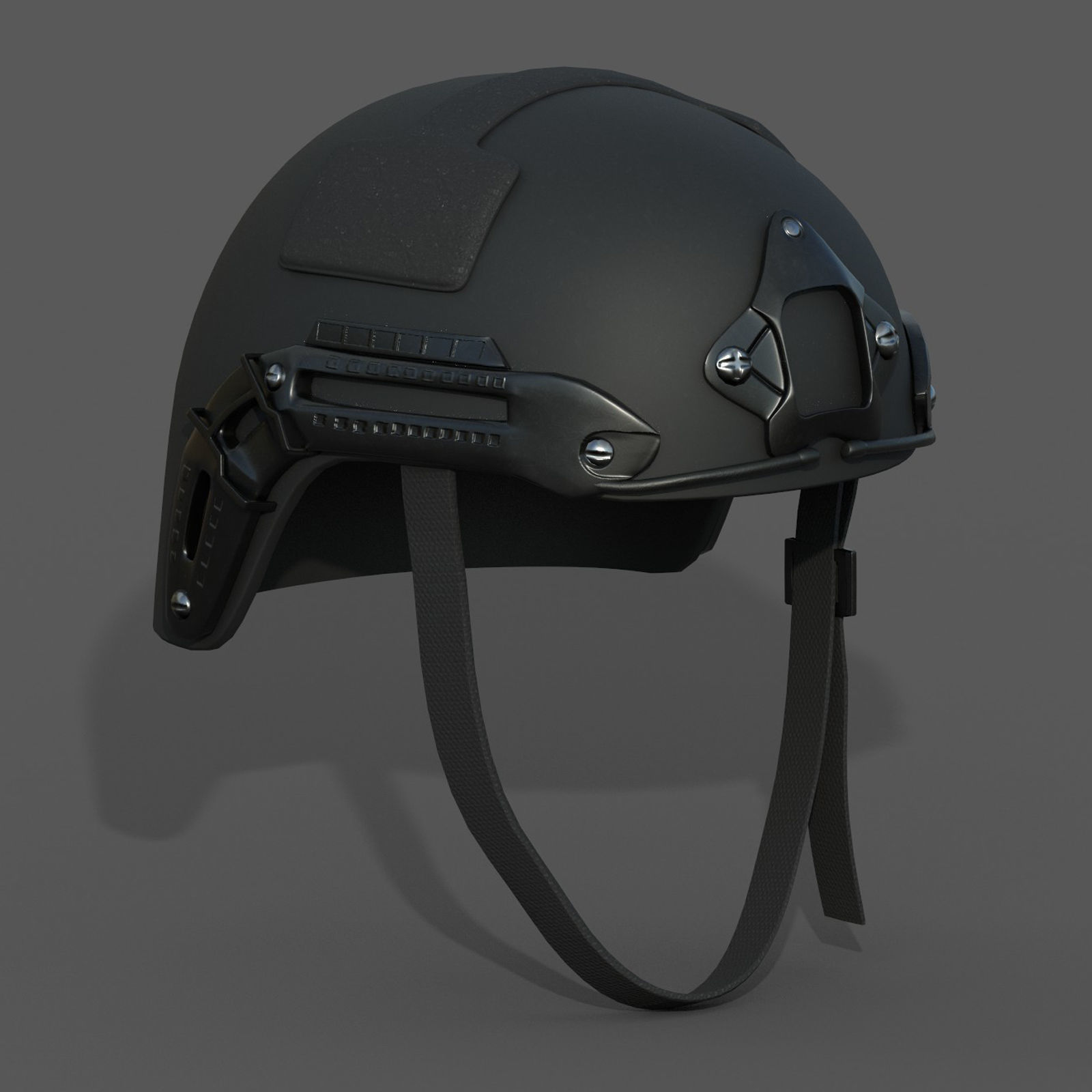 Helmet military combat 3d model  Low-poly 3D model_3