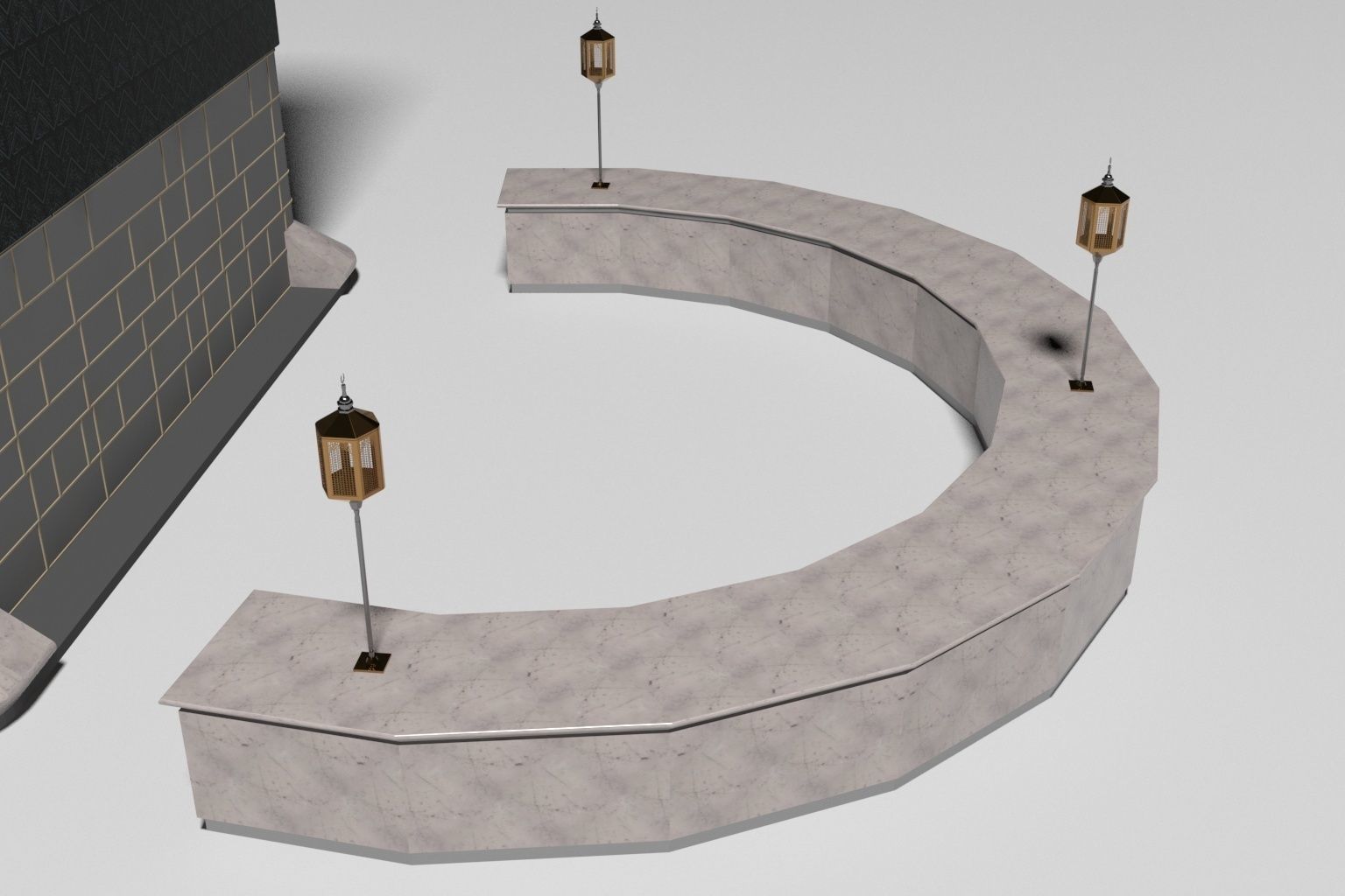 Muslims Kaaba Low-poly 3D model 3D model_18