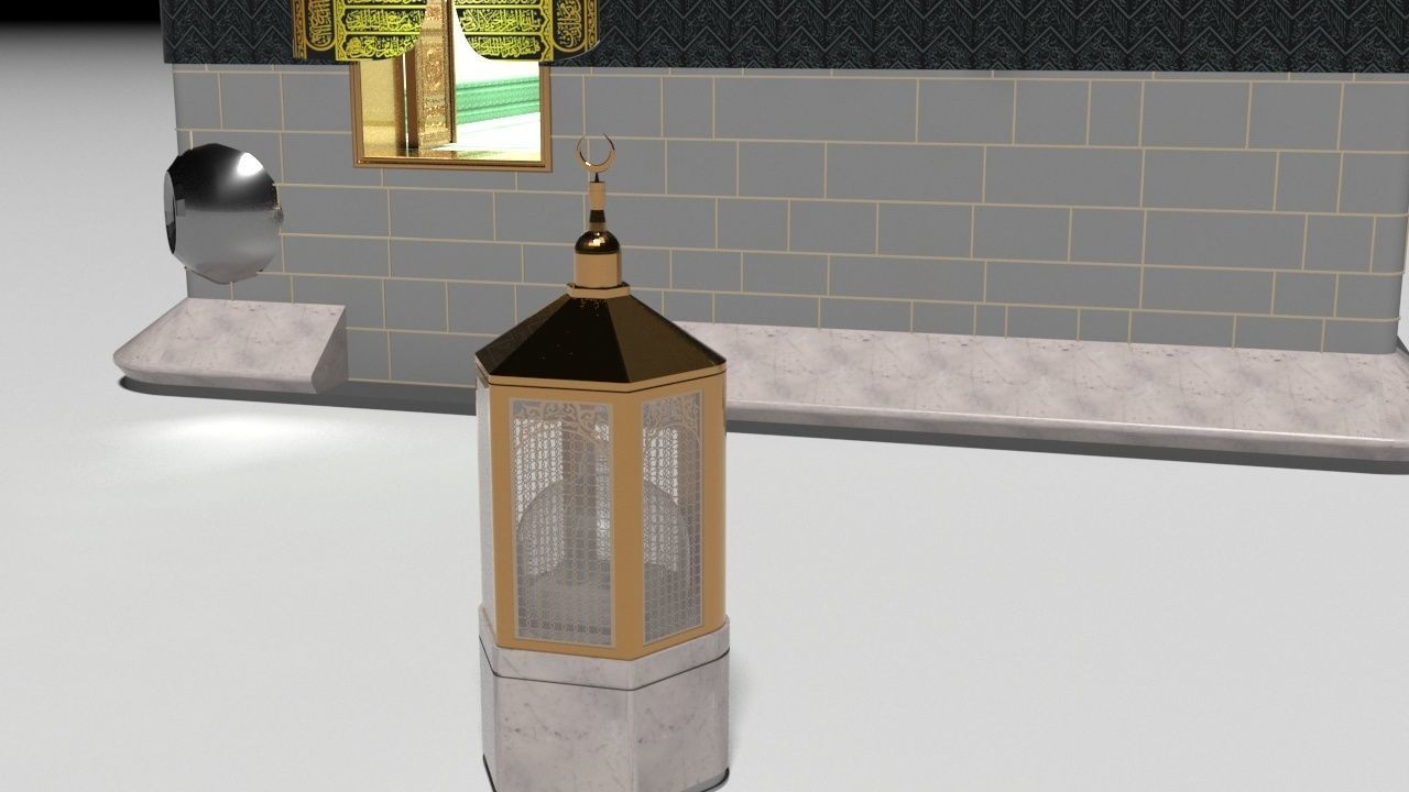 Muslims Kaaba Low-poly 3D model 3D model_9