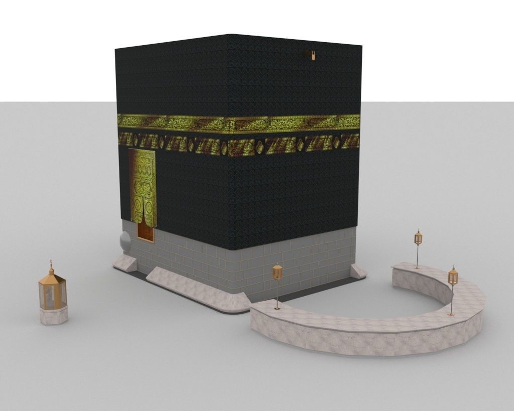 Muslims Kaaba Low-poly 3D model 3D model_3