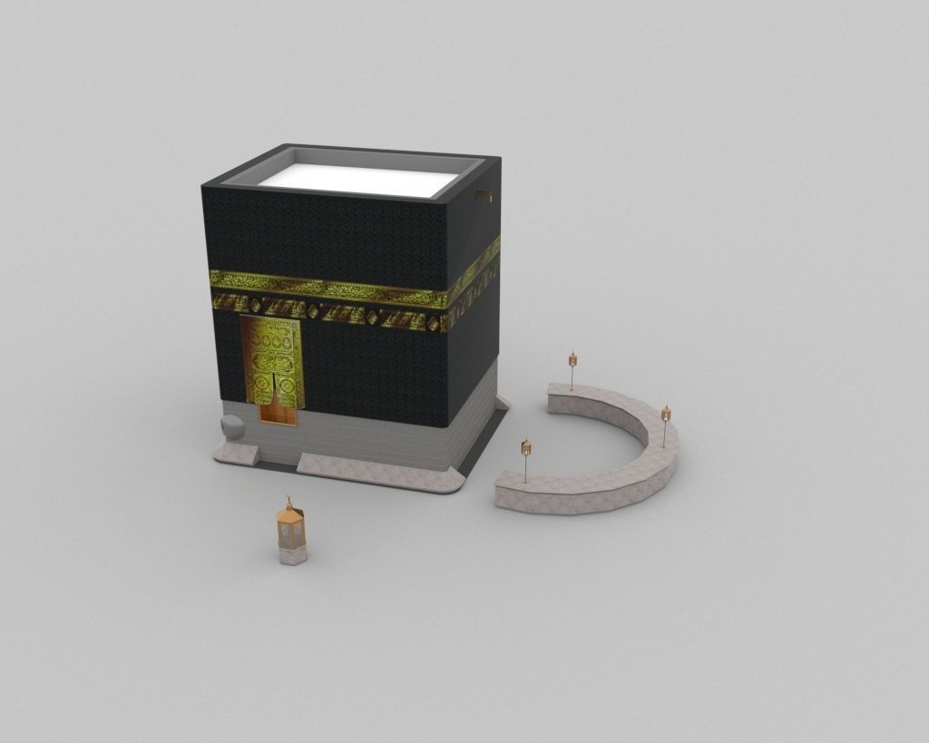 Muslims Kaaba Low-poly 3D model 3D model_6