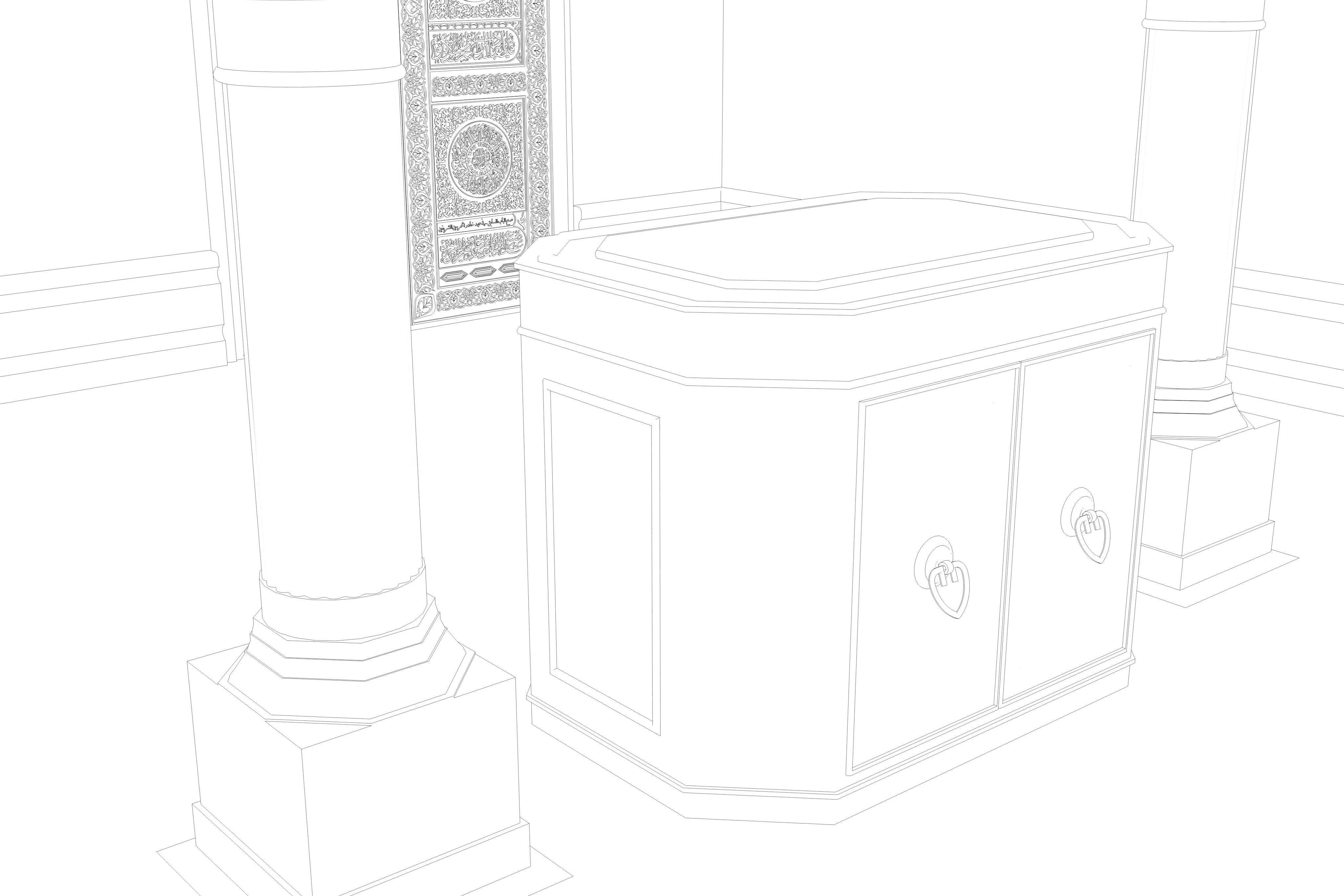 Muslims Kaaba Low-poly 3D model 3D model_28