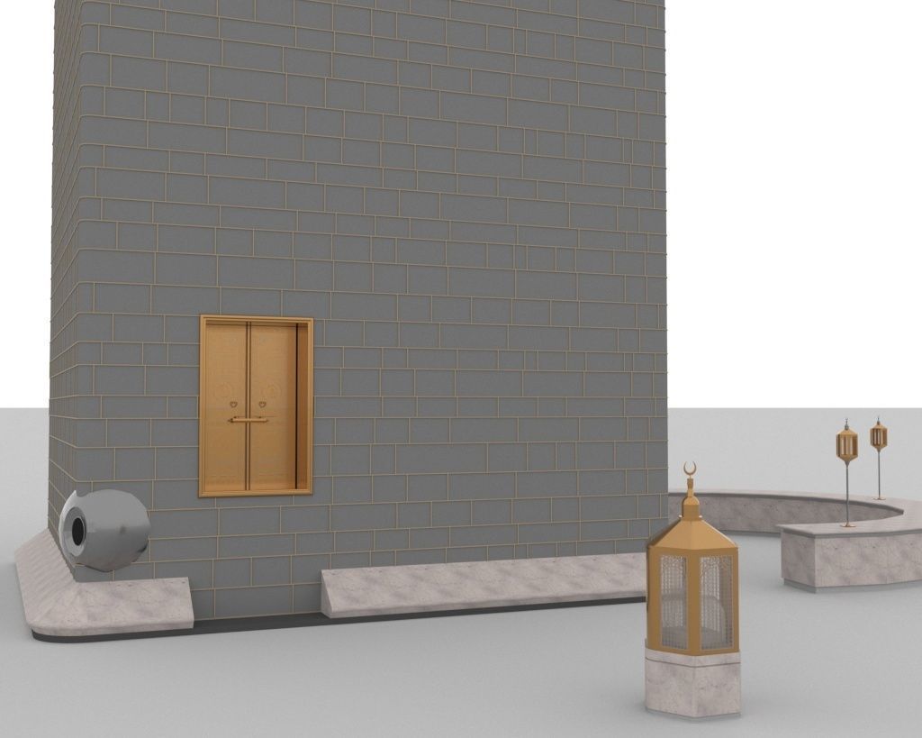 Muslims Kaaba Low-poly 3D model 3D model_10