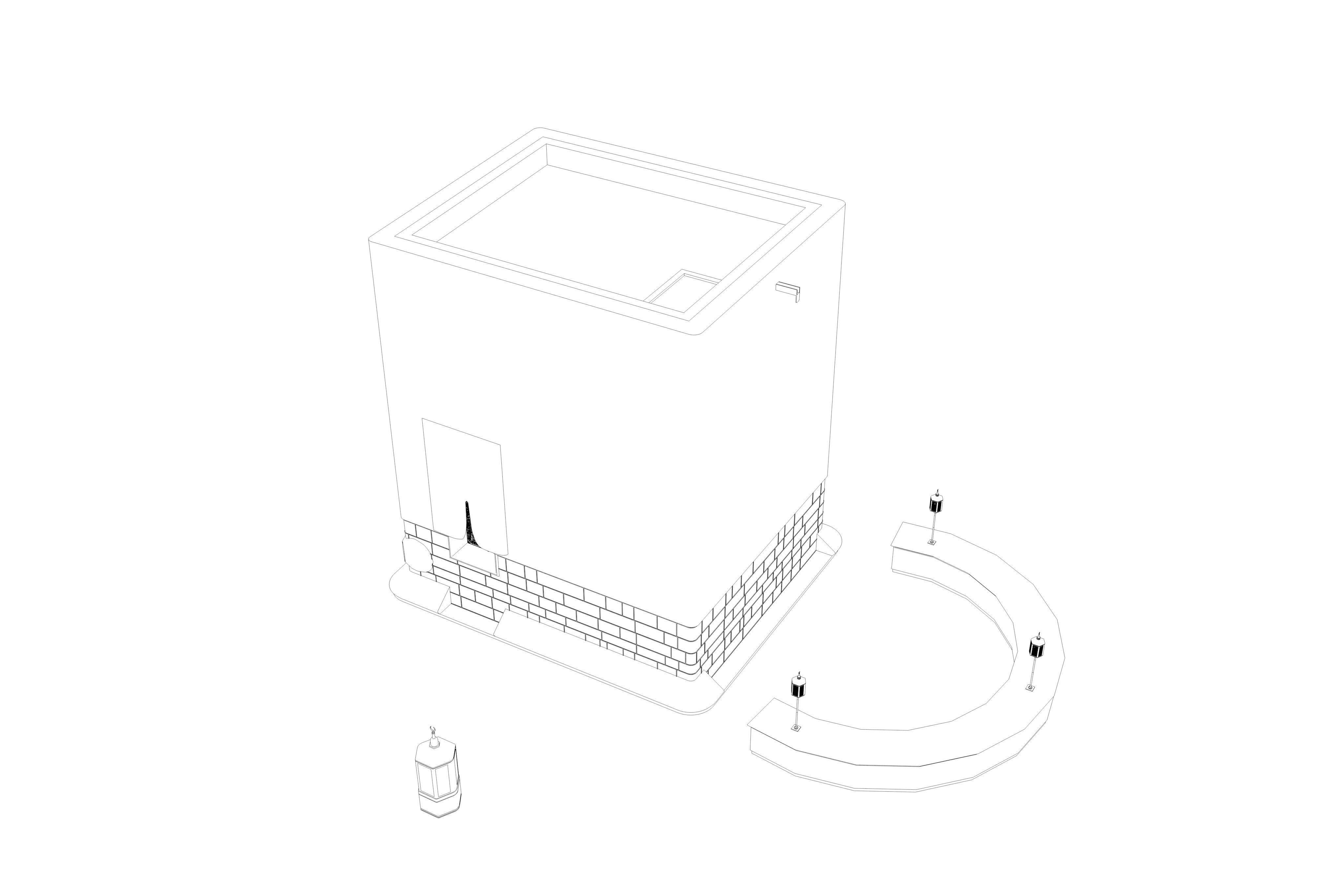Muslims Kaaba Low-poly 3D model 3D model_29