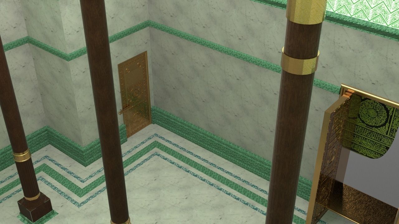 Muslims Kaaba Low-poly 3D model 3D model_21