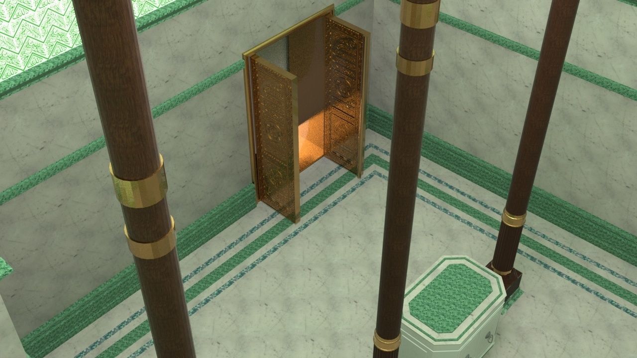 Muslims Kaaba Low-poly 3D model 3D model_25