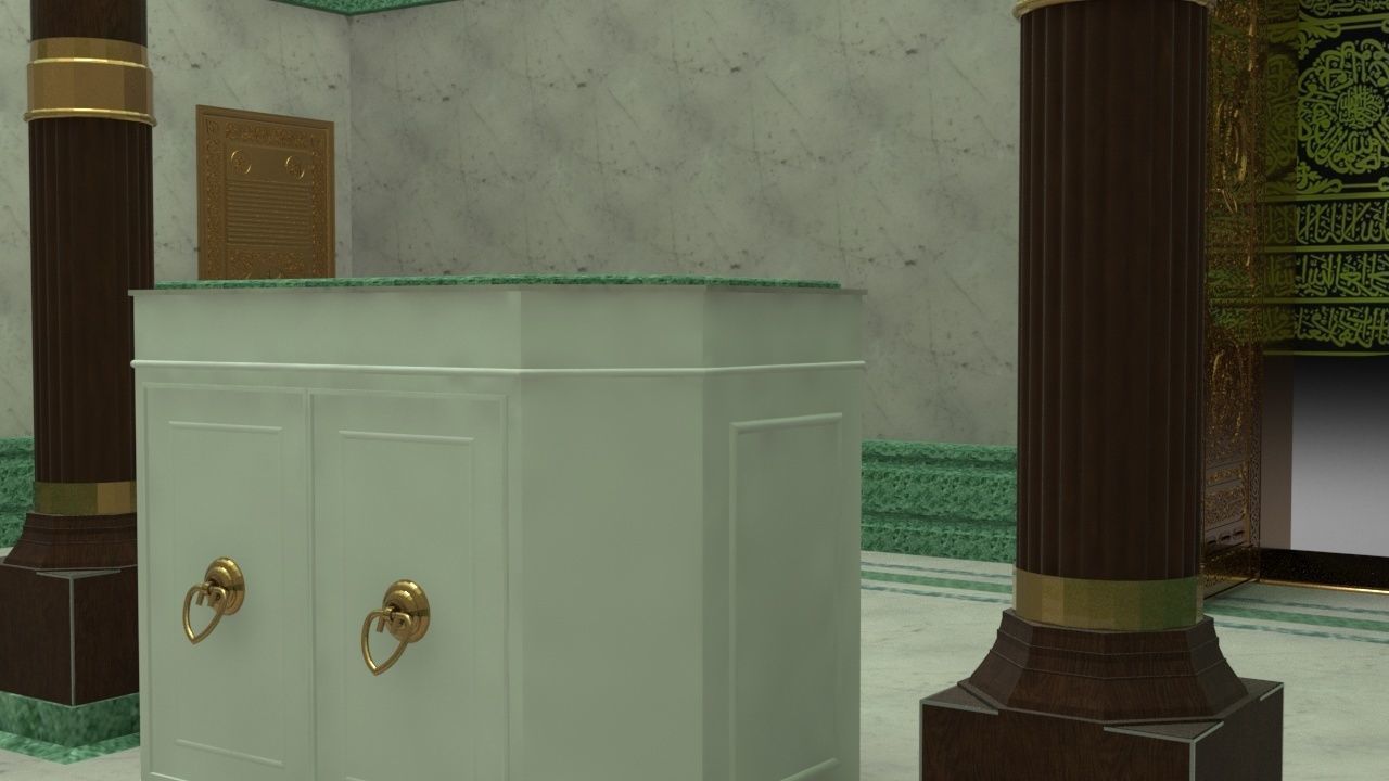 Muslims Kaaba Low-poly 3D model 3D model_20